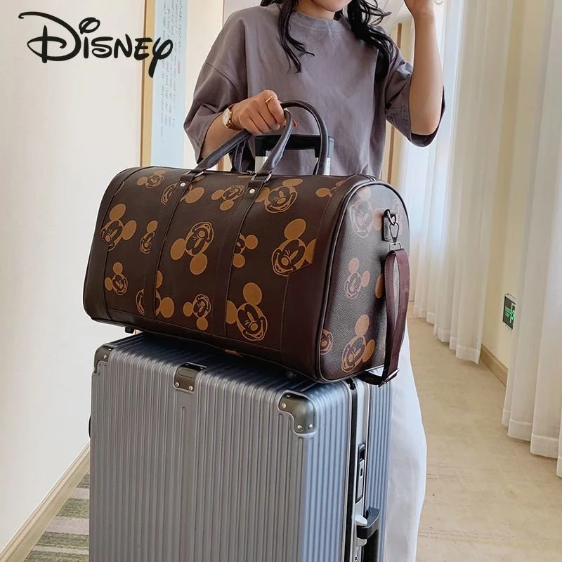 Disney Mickey New Unisex Travel Bag Fashionable High Quality Fitness Bag Popular Large Capacity Simple Handheld Luggage Bag