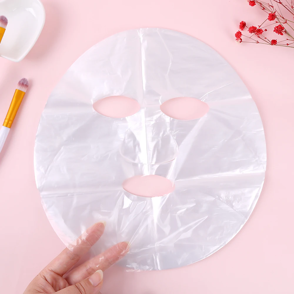 100 шт натуральные одноразовые ПЭ маска для очистки лица бумажные наклейки на