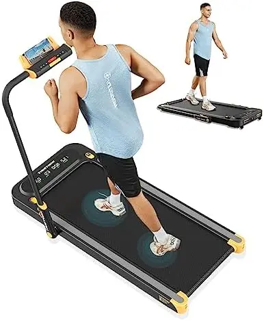 

Desk Treadmill, 2 in 1 Portable Treadmill 2.5HP Walking Treadmill with 265lb Weight Capacity, Walking Pad Design, Desk Treadmill
