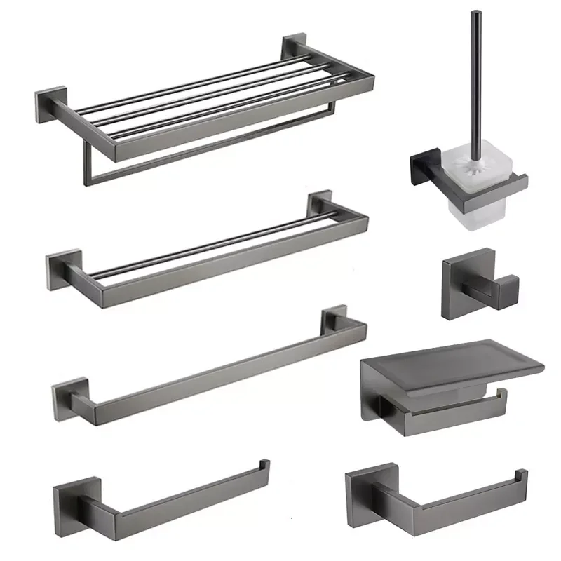 

Вешалка для полотенец из нержавеющей стали, серого цвета