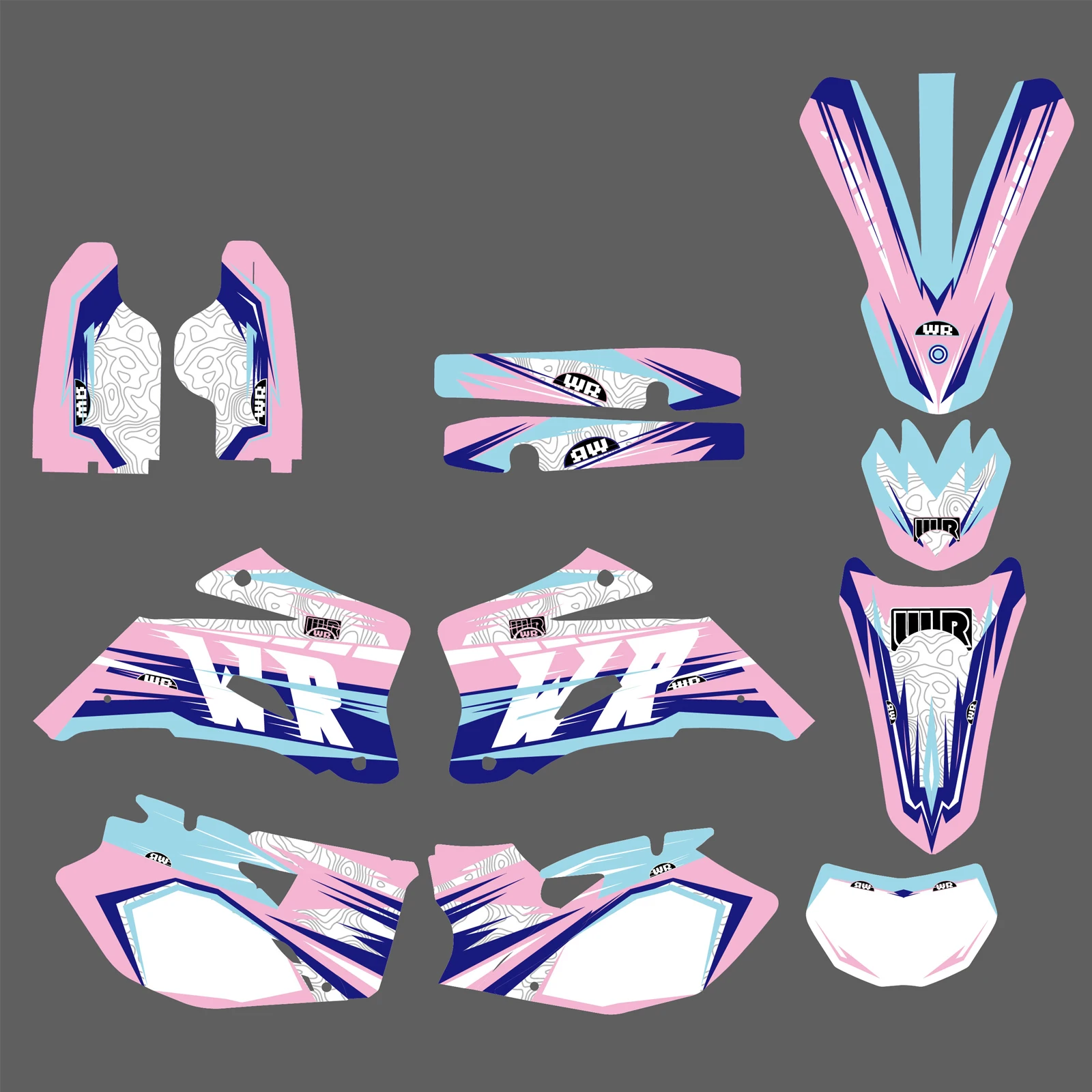 Наклейки NiceCNC для YAMAHA WR250F WR450F WR 250F 450F WRF 2007 2008 2009 2010 2011 на заказ