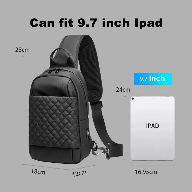 eurcool mens bag shoulder bag multifunction anti theft waterproof male crossbody bag casual sling chest bag with usb port bolsa free global shipping