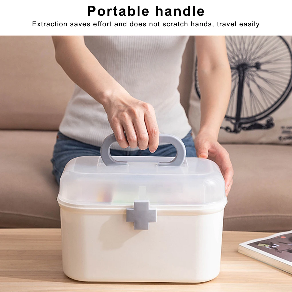 

Medicine Storage Box Emergency First Aid Chest Sundries Accessories
