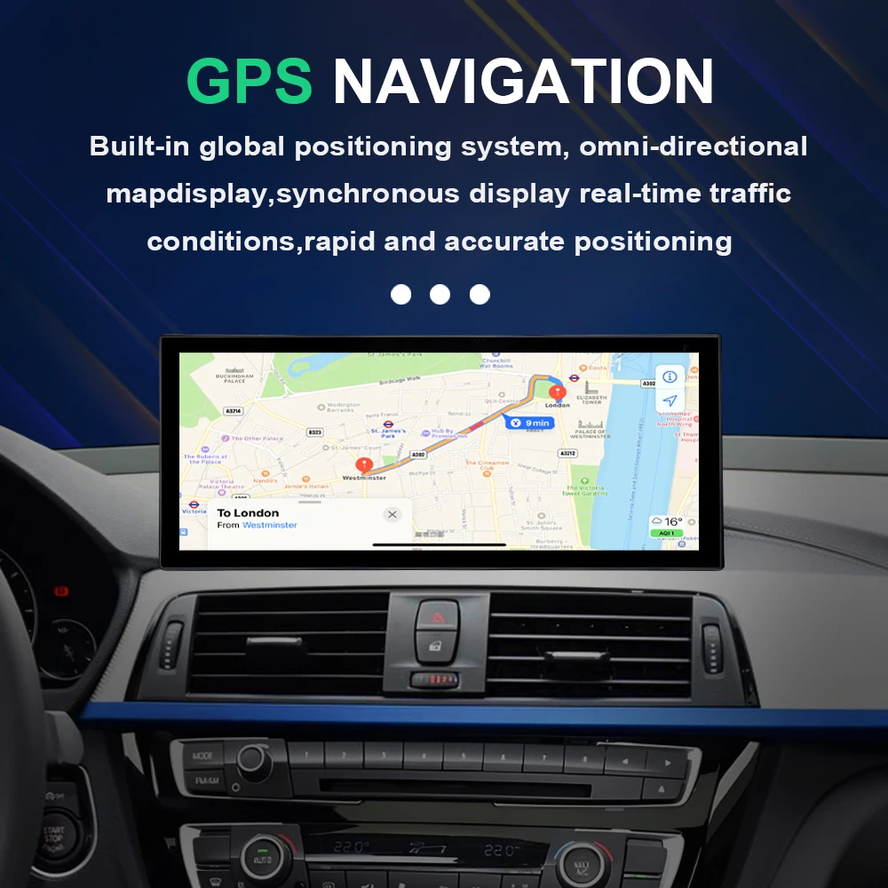 Фото Android 14 для BMW 5 серии F10 F11 2011 2012-2017 Автомобильный мультимедийный видеоплеер с сенсорным экраном Беспроводной Carplay GPS 4G Wi-Fi GPS №4
