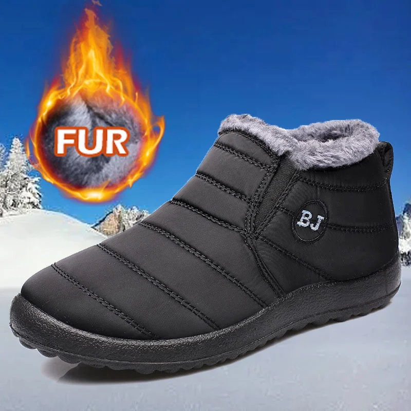 

Ботинки женские плюшевые, без застежки, на платформе, водонепроницаемые, до щиколотки, плоская подошва, зимняя обувь