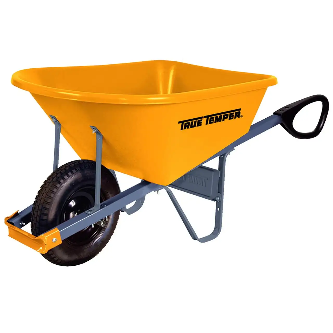 

True Temper RP6TC14 6 Cubic Foot Residential Poly Wheelbarrow
