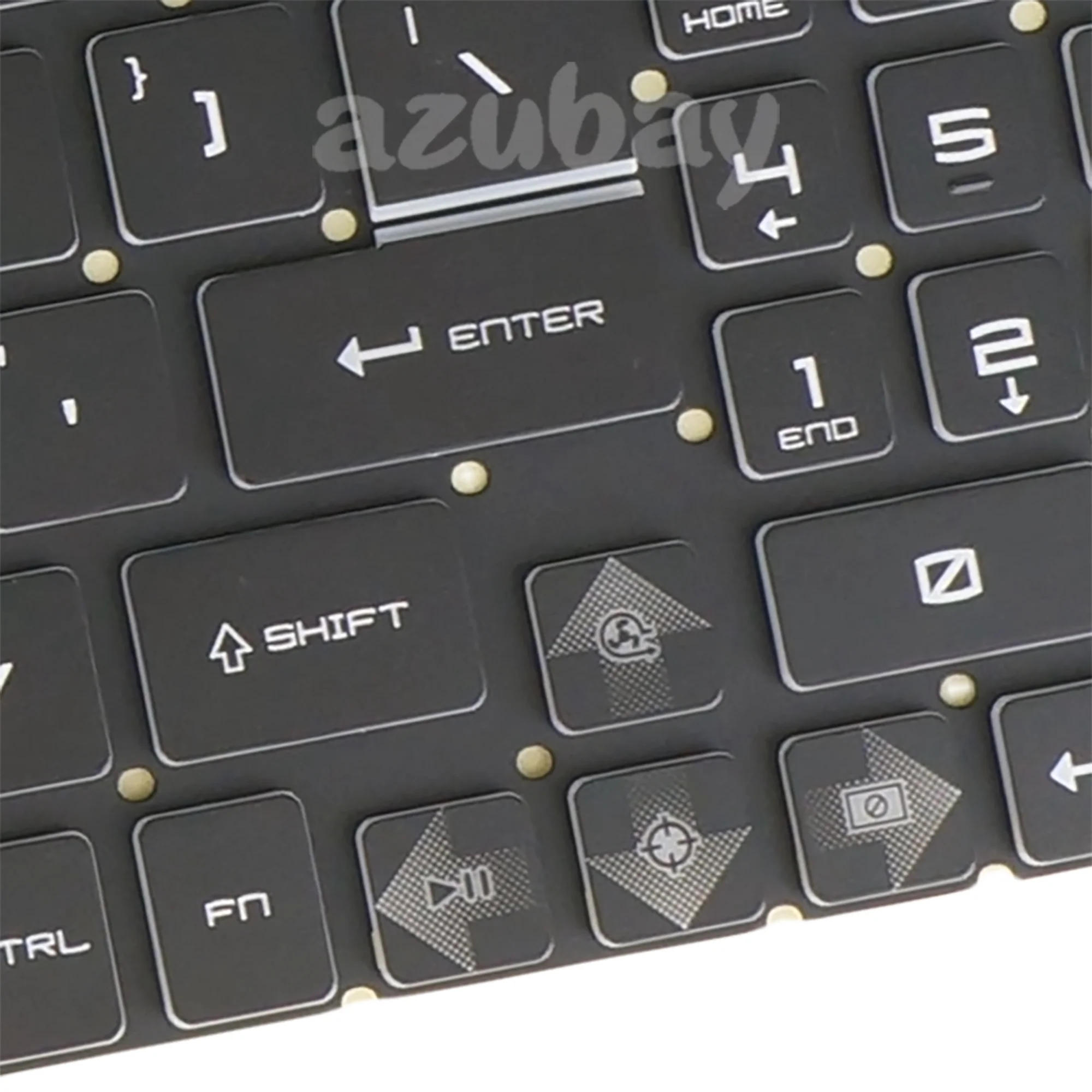 Фото Американская английская клавиатура для ноутбука MSI Cyborg 15 AI A1V/15 AI A1VFK/15 AI A1VEK MS-15K2, 4-зонная RGB с цветной подсветкой №5