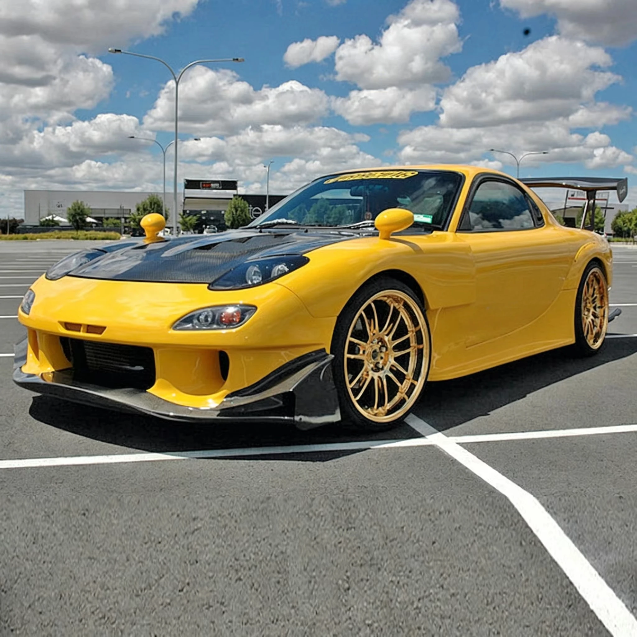 Фото Комплект широкого обвеса Veidt Mazda RX7 REGT Amemiya FD3S из карбона, полный набор деталей для модификации кузова №2