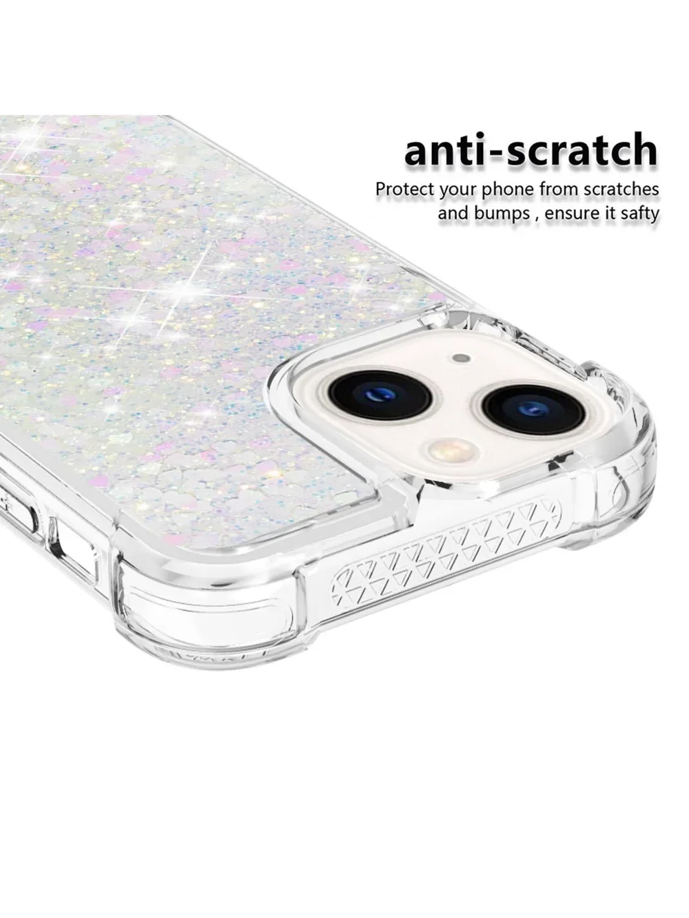 Чехол для телефона с блестками и зыбучим песком IPhone 11 14 15 16 Pro Max Plus противоударный
