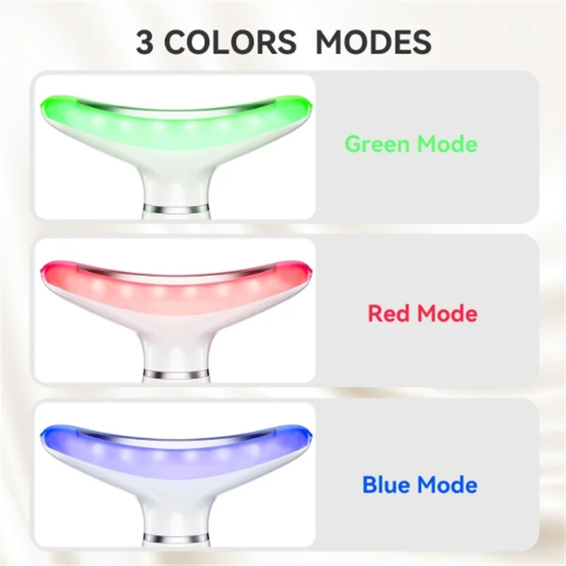 Массажер для лица и шеи с 3 цветными бриллиантами