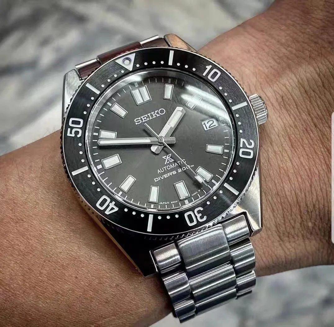 

Seiko Watch Prospex SPB143J1 1965 Dive Gray Stainless Steel Luminous Date Luxury Top Brand Quartz Mens Watch Relogio Masculino
