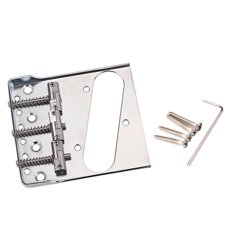 

1Pcs Vintage Style Fixed Tele Electric Guitar Bridge With Saddles For TL Bridge
