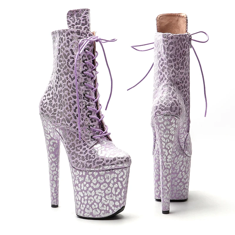 Leecabe 20CM/8inch  Exotic fashion  high heel Nightclub Stage platform Pole Dance boot club show 3B