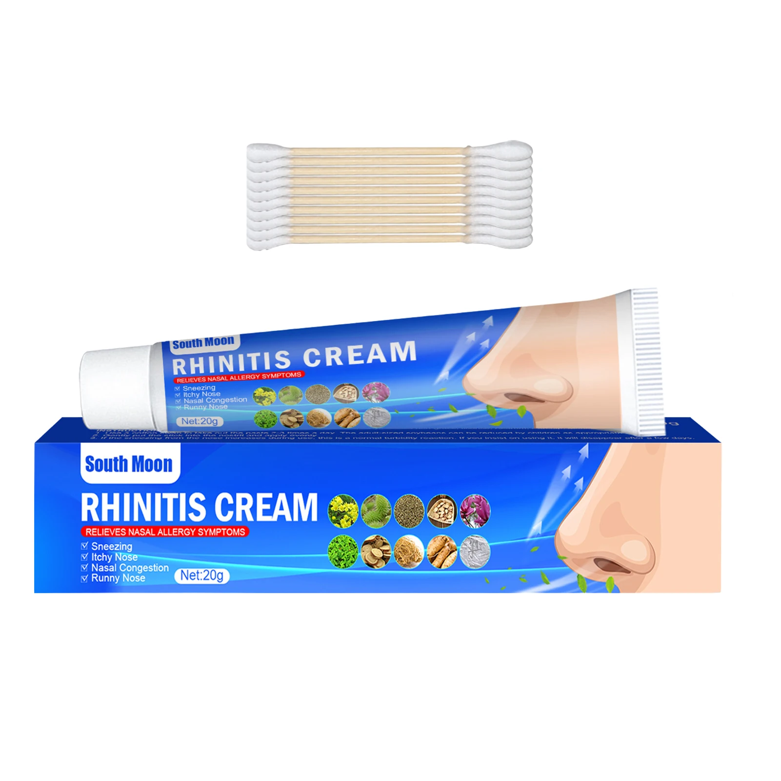 

Крем для носа, мазь для носа для сухого носа, закупорки носа, снегопания и аллергических эффектов