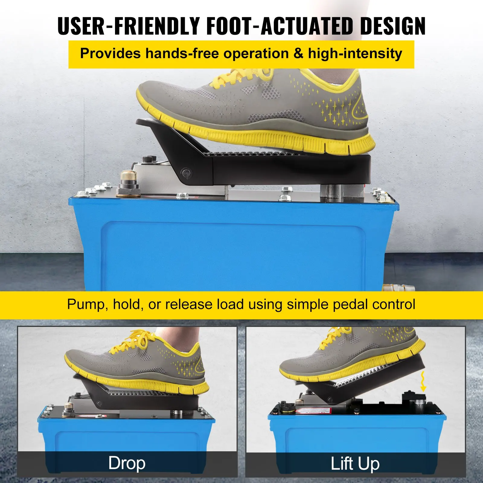 Пневматический гидравлический насос