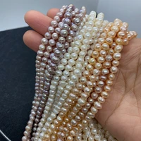 natural 100 real freshwater pearl beads round shape loose pearl beads for making jewelry necklace accessories charms diy