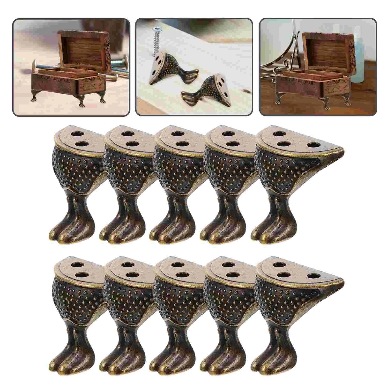 

10pcs Furniture Leg Replacement Couch Foot Dresser Leg Decorative Leg Extender