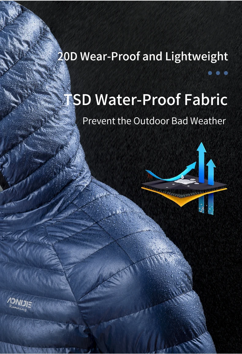 Рисунок 3 - Куртка AONIJIE FM5141 мужская с белым гусиным пухом