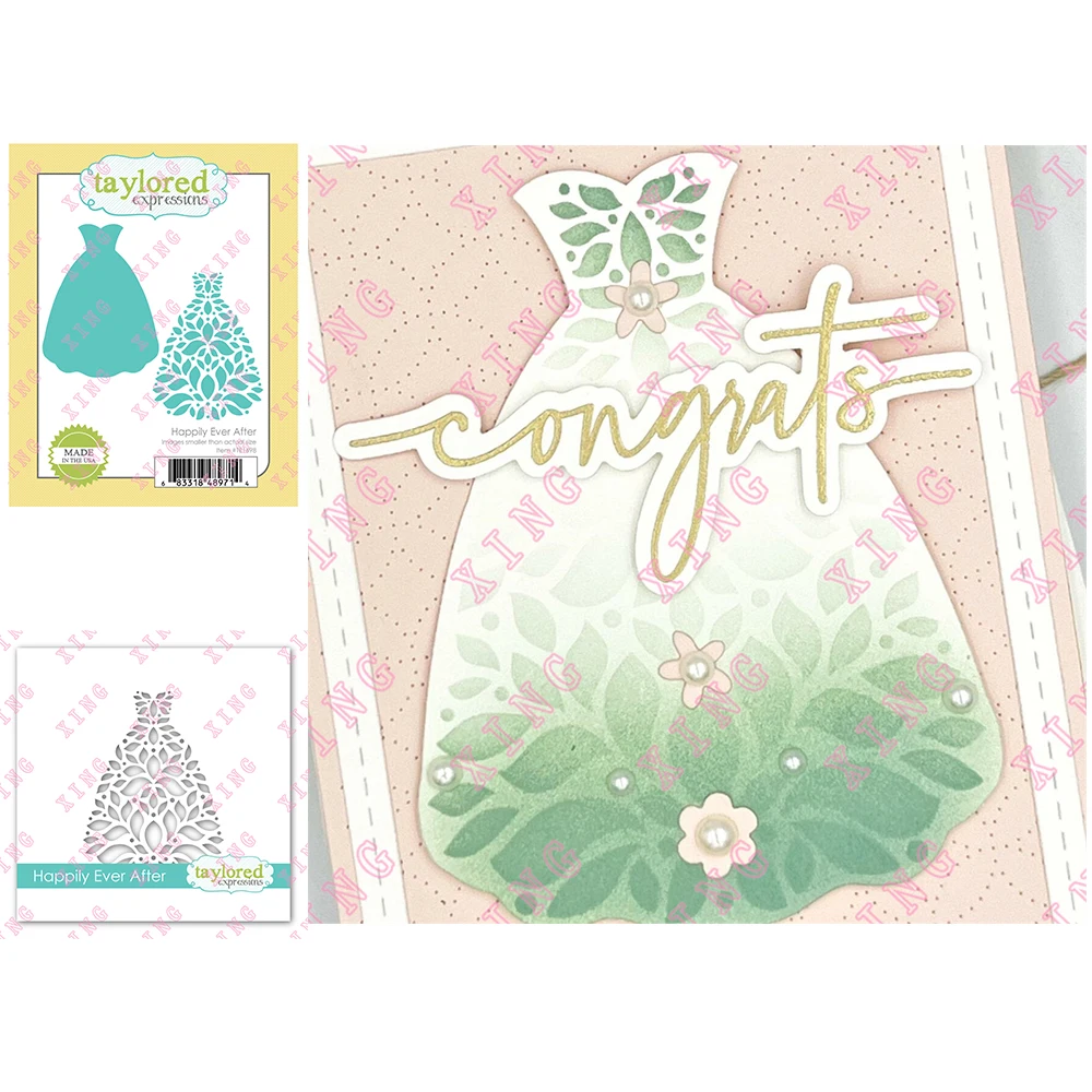 

2022 Newest Happily Ever After Metal Cutting Dies Reusable Layering stencil Set Scrapbooking Diy Decoration Craft Embossing Mold