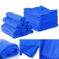 10pcs blue microfibre cleaning car auto home detailing soft cloths wash towel duster tool 3030cm car wash accessories