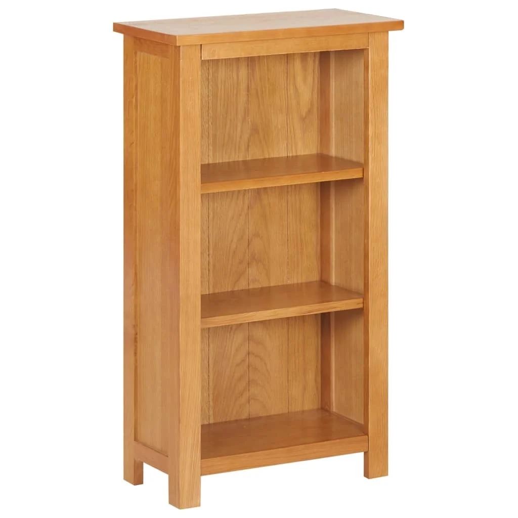 

Bookcase 17.7"x8.9"x32.3" Solid Oak Wood