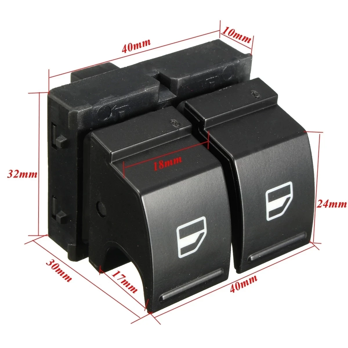 

1K3959857A Driver Side Electric Door Window Switch Button 2K0959857 For VW Golf MK5 Caddy 2K Jetta EOS Car Accessories