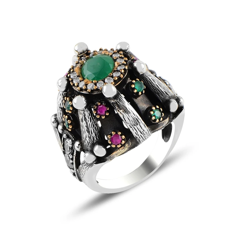 

Серебряное Оригинальное кольцо с фианитом
