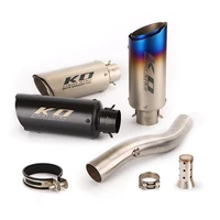 51mm exhaust pipe for kawasaki zx10r 2003 2005 2004 motorcycle escape muffler mid link pipe without db killer slip on stainless