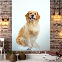 dog and cat print polyester fabric home decor rug carpets hanging blanket tapestry wall bedroom
