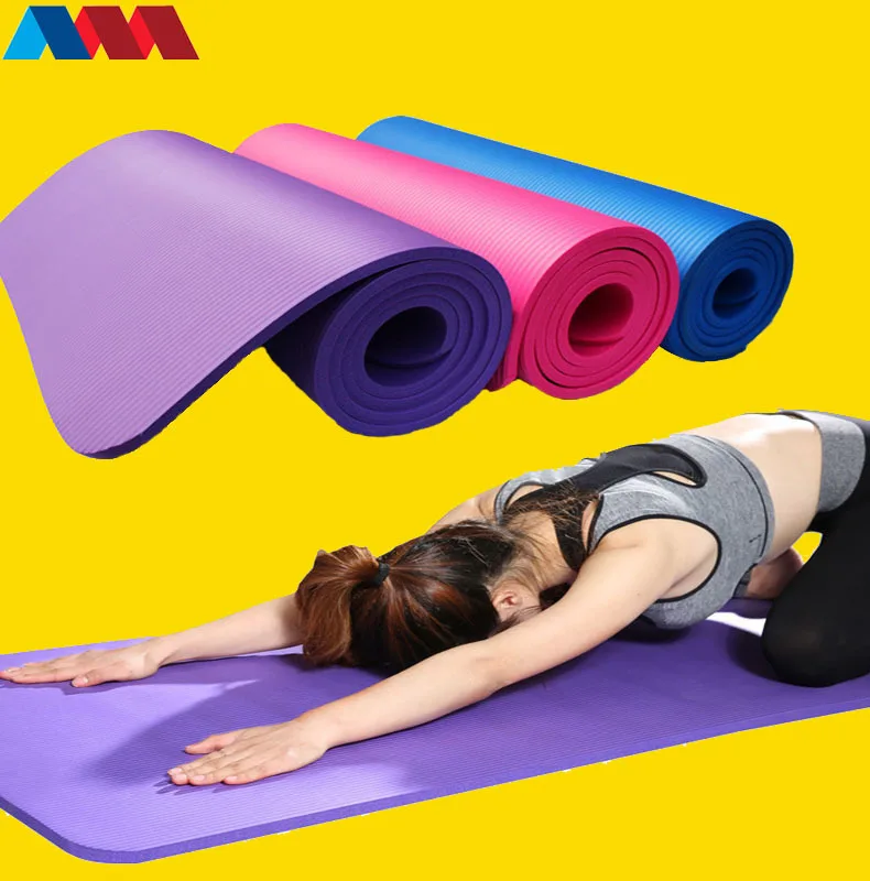 

Cross Border Wholesale Thickening Yoga Mat Widening Nbr Dance Mat Multi-Functional Exercise Fitness Anti-Skid Rubber Mat