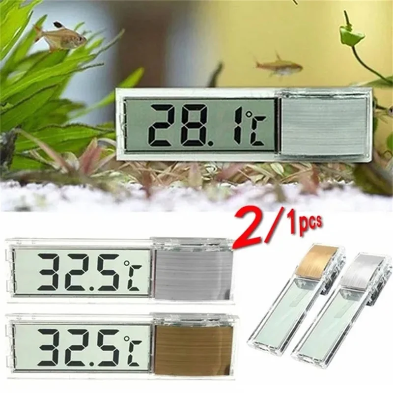 

LCD 3D Digital Electronic Temperature Measurement Fish Tank Temp Meter Aquarium Thermometer Temperature Control Accessories