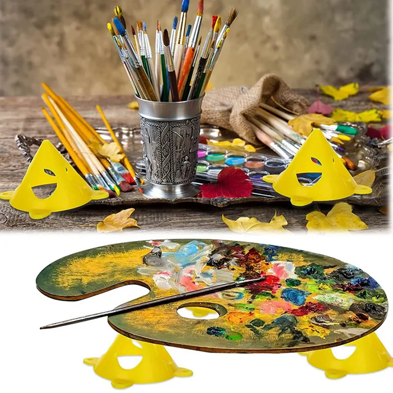 

20PCS Paint Pads Triangle Stands Paint Tool Triangle Paint Pads Feet for Woodworking Carpenter Accessories