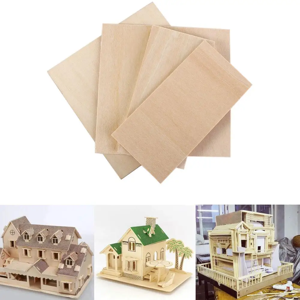 

Wood Chips Balsa Wood Board Basswood Plywood Sheet Rectangle Wood Aviation Model Layer Board Wooden Plywood Board