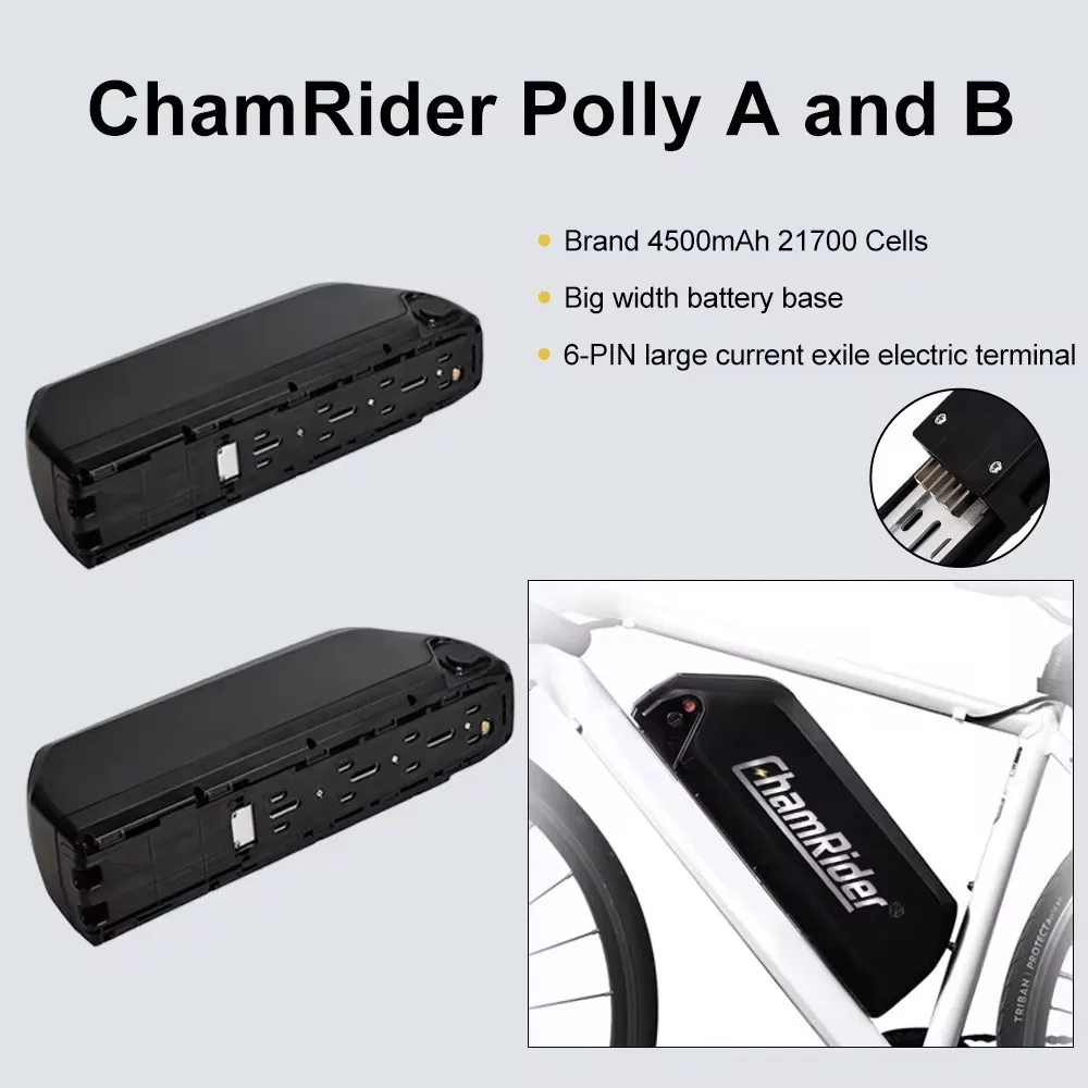 Аккумуляторная батарея для электровелосипеда Chamrider Polly 48 В 21700 Ач