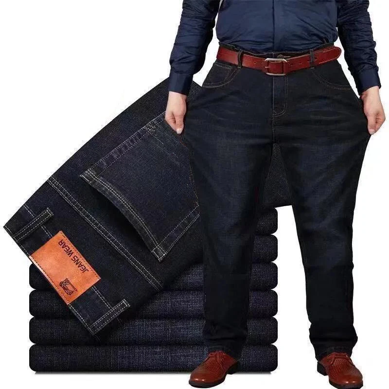 

Summer Men's Clothing Oversie Classic Denim Baggy Pants Cotton Stretch Black Jeans Men Loose Streetwear Trousers Jeans for Men