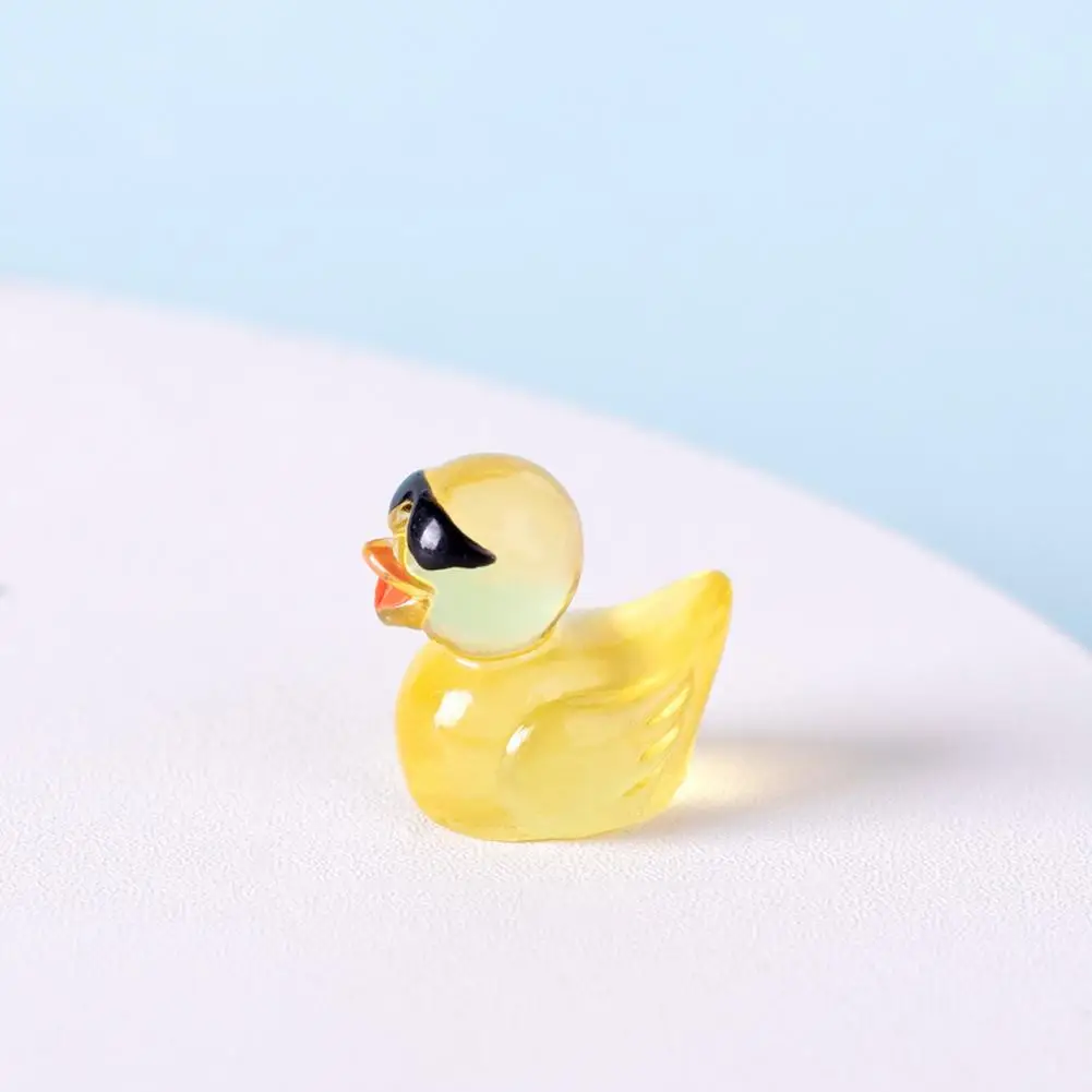 

Duck Figurines Ornaments Duck Ornaments Translucent Resin Micro-landscape Sunglass Decor for Car Dashboard Unique for Cartoon