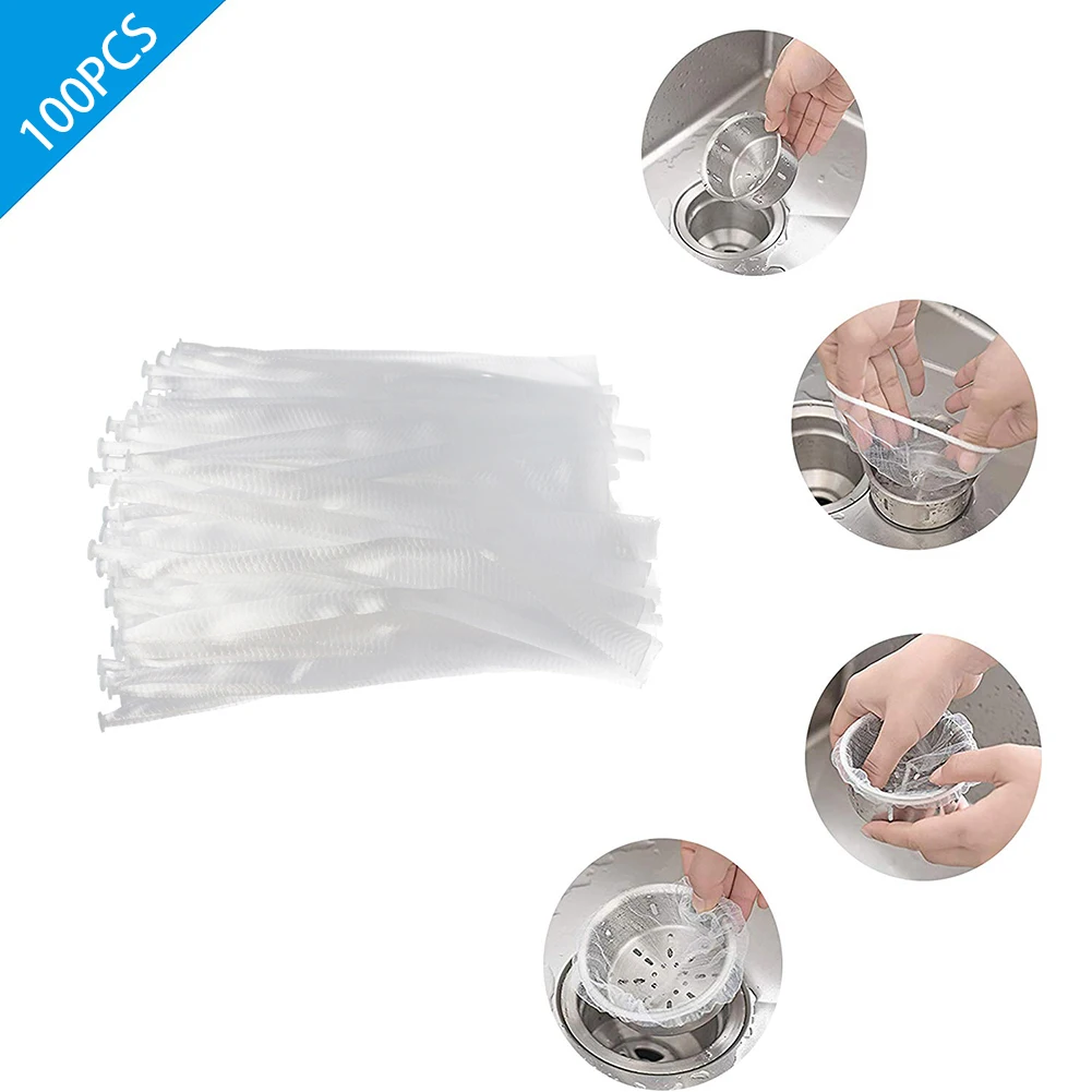 

100 шт., сетчатые фильтры для кухонного мусора