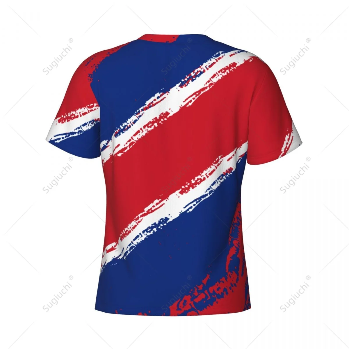 Индивидуальное название цветной флаг Коста-Рики Мужская облегающая Спортивная