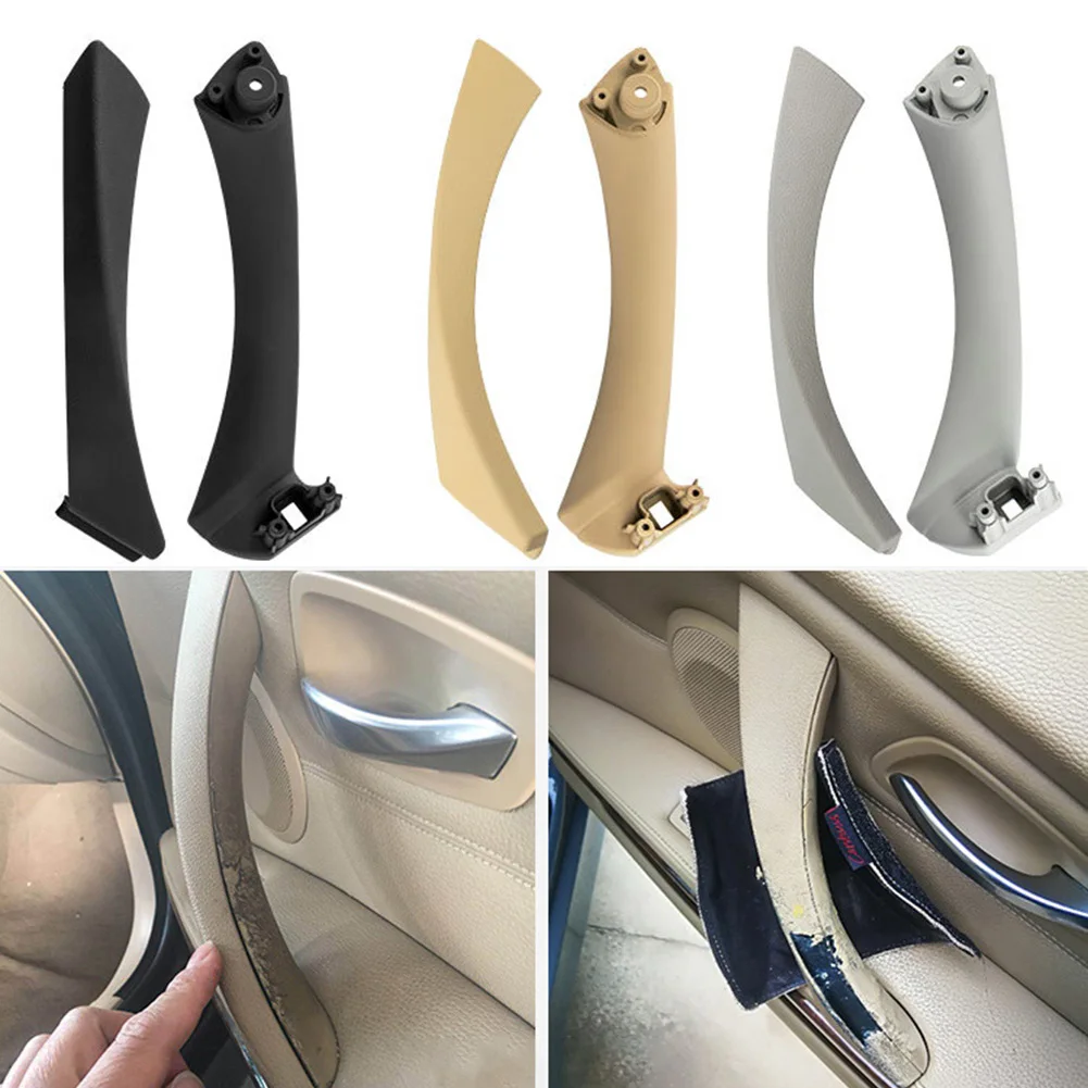 

2Pcs Right Side Inner Door Panel Handle Pull Trim Cover LHD 51417230850 For BMW 328i Sedan 2006-2012 328i 330i 335d 323i 325xi