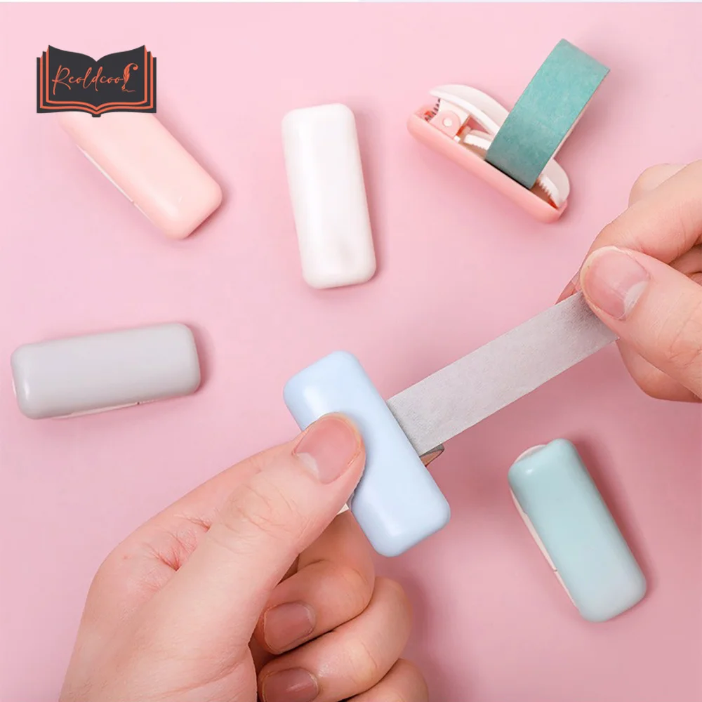 

1pc Color Masking Tape Cutter for Tape Organzier Arts DIY Crafts Scrapbooking Tools Mini Portable Kawaii Paper Cutter Stationery