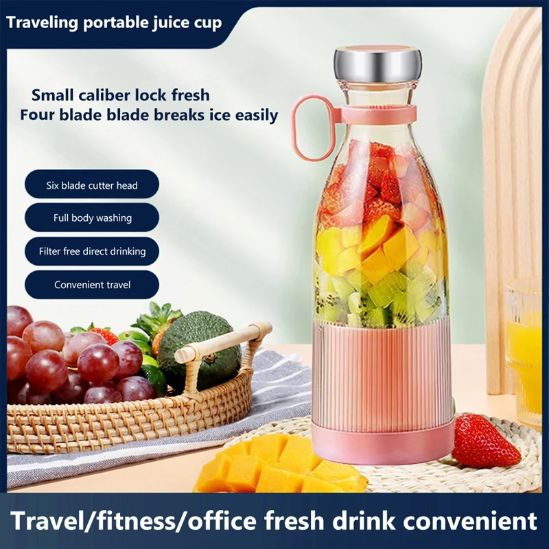 

Electric Portable Juicers Blender USB Mini Fruit Rechargeable Mixers Juicers Fruit Multifunction Juices Maker 350ML