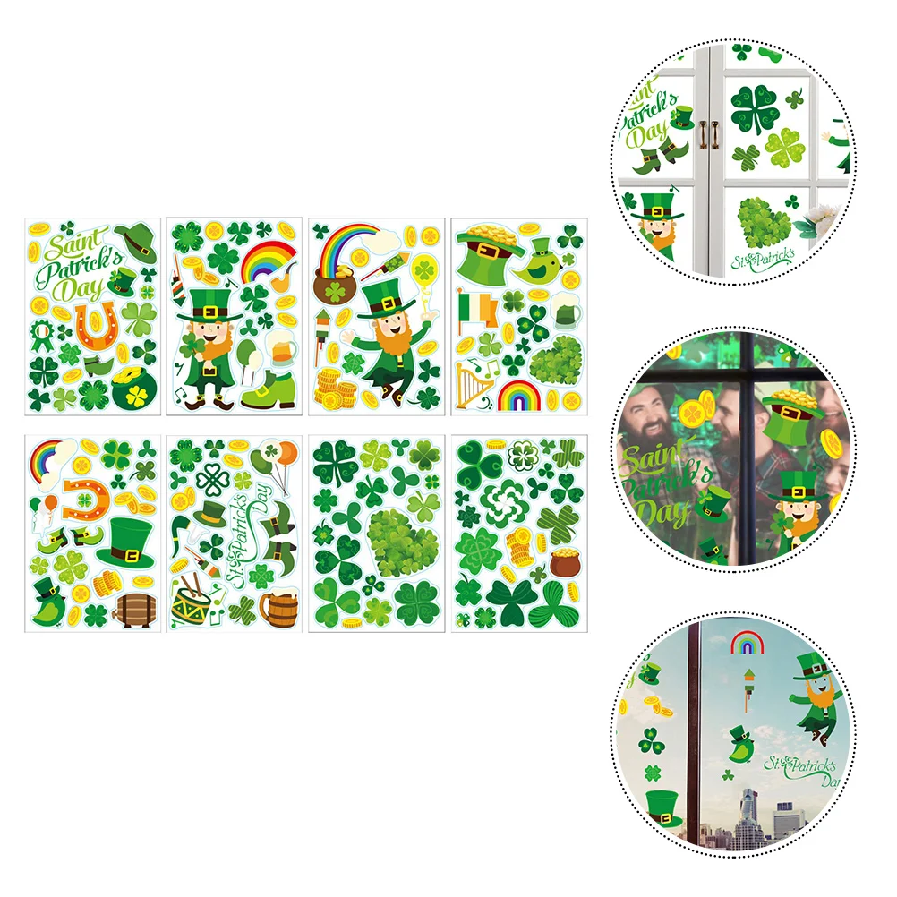 

Window Decals Sticker Stickers Day Static St Party Shamrock Patrick S Shop Decal Festive Clings Decorations Showcase