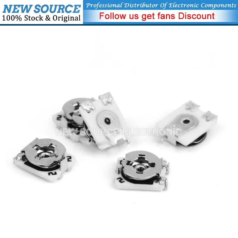 10 шт. 3*3 потенциометр сопротивления триммера Trimpot SMD 3X3 Регулируемый переменный