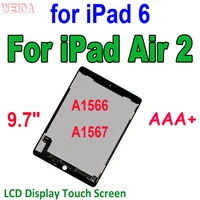 9 7 aaa lcd for ipad air 2 a1566 a1567 ipad 6 lcd display touch screen digitizer assembly for for ipad air 2 lcd screen