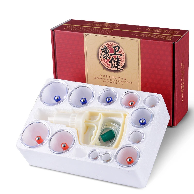 

12/24 Cans Vacuum Cupping Therapy Set Chinese Medical Physiotherapy Cupping Massager For Body Suction Cups Vacuity Massage Jars