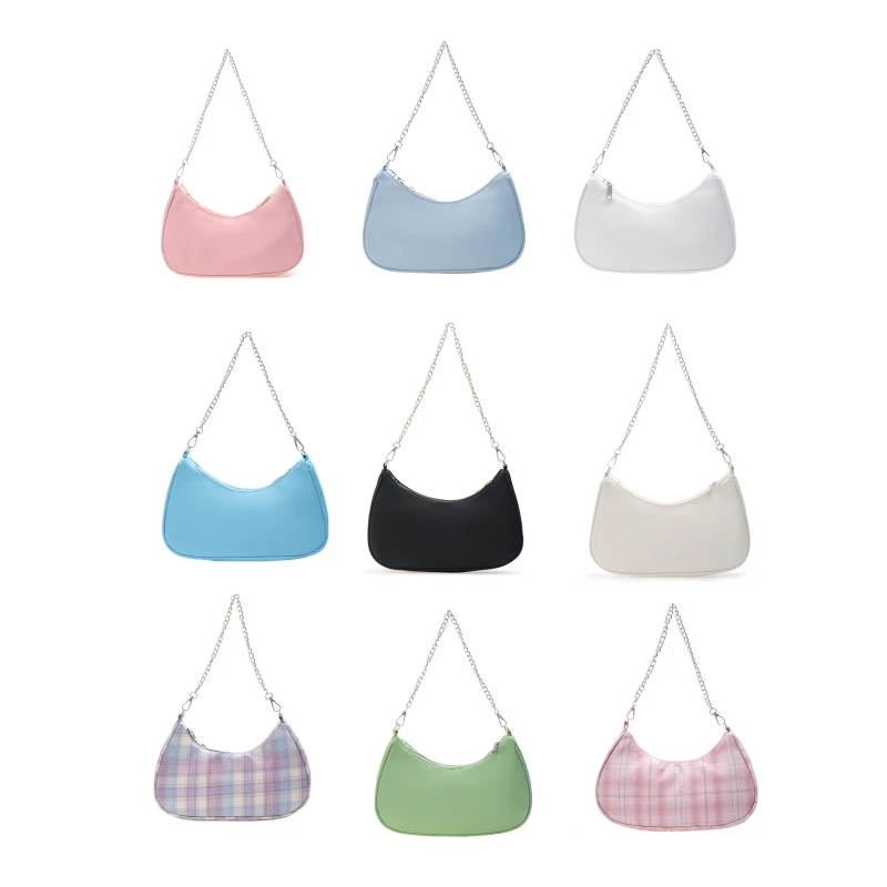 

Женская подмышечная сумка для подмышек, твердая сумка через плечо с цепным ремнем для шоппинга, отпуска