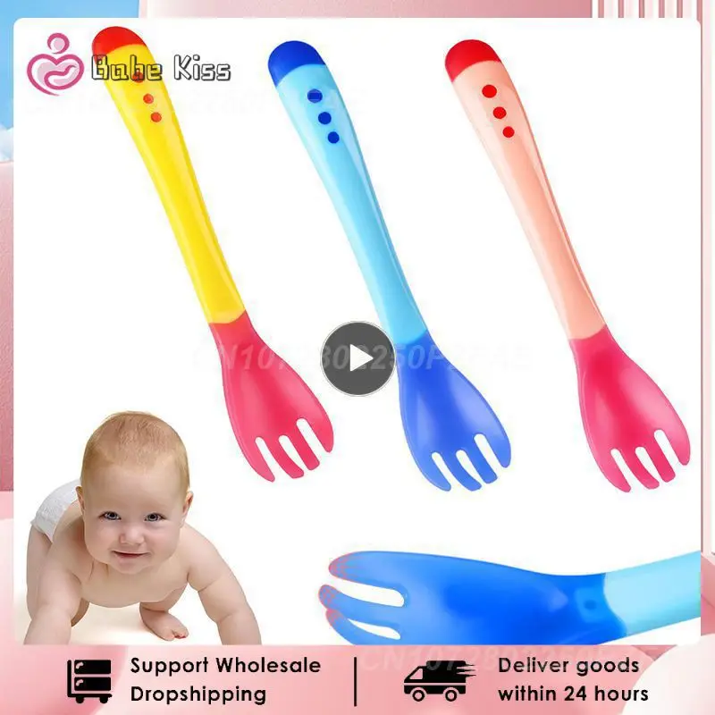 

1-40 шт., детская силиконовая суповая вилка с мягкой головкой