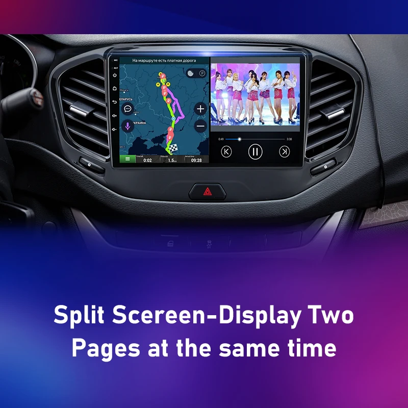 Автомагнитола для LADA Vesta Cross Sport 2015-2019 Android 11 мультимедийный проигрыватель 2din