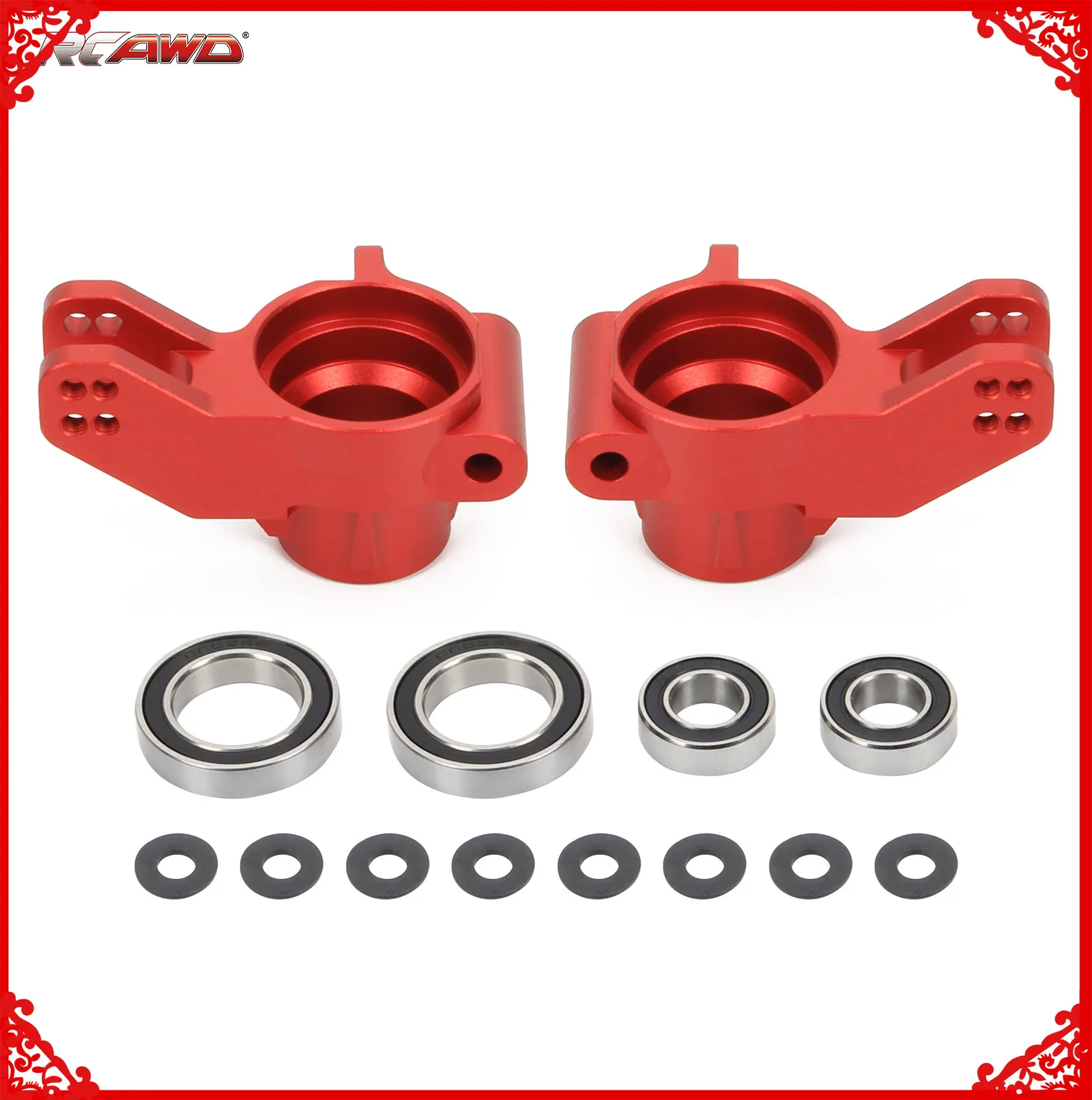 

RCAWD Alloy rear hub w/bigger bearing for Arrma 1/7 Mojave Fireteam Infraction Felony 1/8 Talion Typhon EXB cars upgrade part