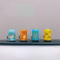 pikachu mini cans keychain pokemon pendant cartoon creative simple ornament gifts
